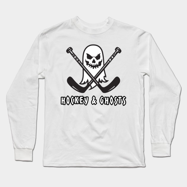 Hockey & Ghosts Long Sleeve T-Shirt by Dead Is Not The End